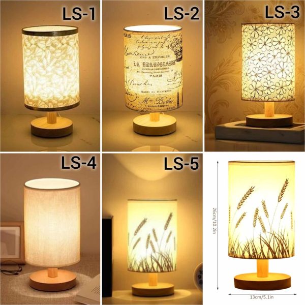 Lamp Shade With LED Bulb , Bedside Lamp - Image 2