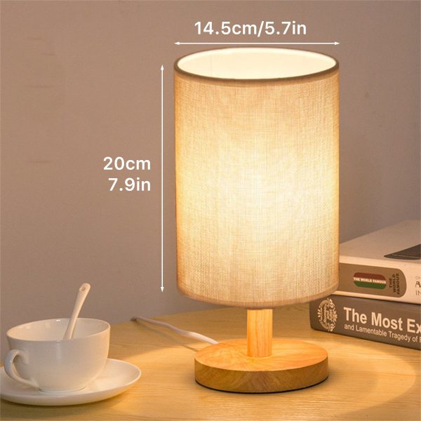 Lamp Shade With LED Bulb , Bedside Lamp - Image 3
