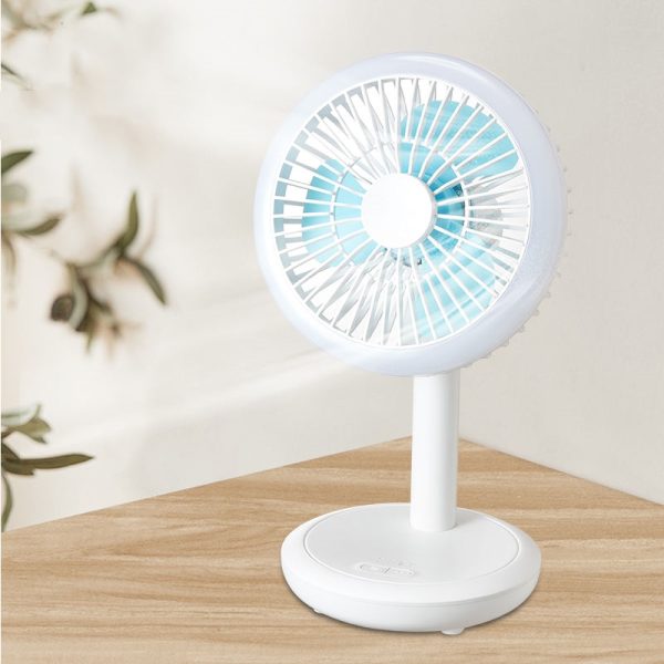 Suspendable Desktop Fan with LED Ring Light ( DP 7632 )