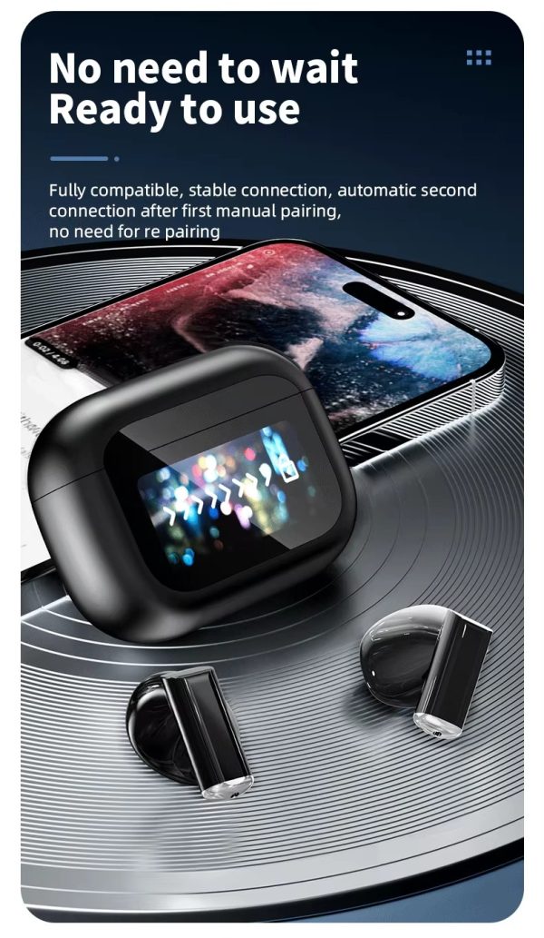 YX28 / YX29 Bluetooth Wireless Color Touch Screen TWS Earbuds - Image 3