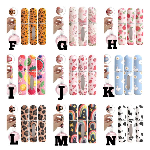 Portable Refillable Empty Perfume Dispenser Bottles, Digital Printed Design ( 5ml ) - Image 5
