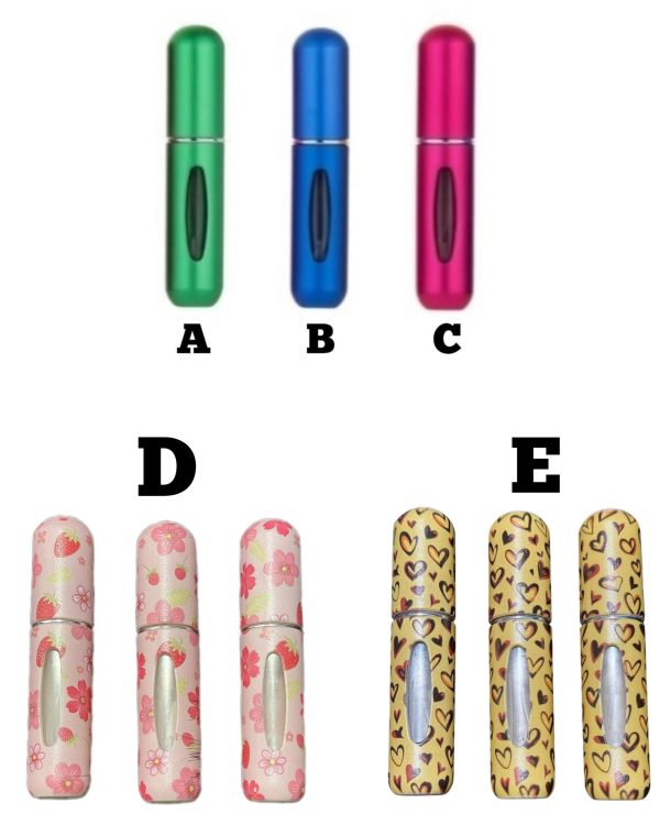 Portable Refillable Empty Perfume Dispenser Bottles, Digital Printed Design ( 5ml ) - Image 4