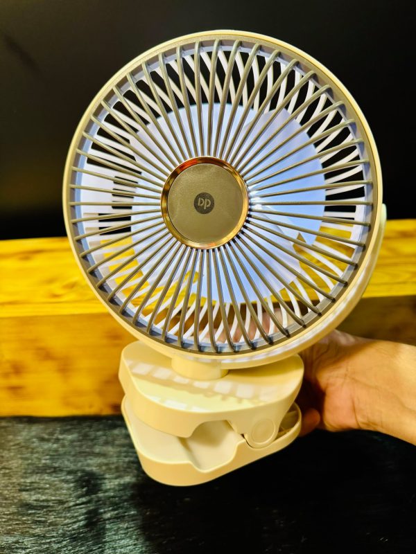 DP Rechargeable Clip-Desktop Fan With Light , 360° Adjustable (DP 7638) - Image 6