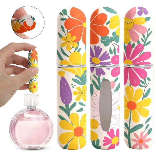 Portable Refillable Empty Perfume Dispenser Bottles, Digital Printed Design ( 5ml )