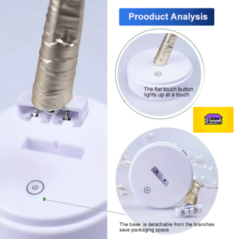 Tree Lamp Golden & Multi - Image 6