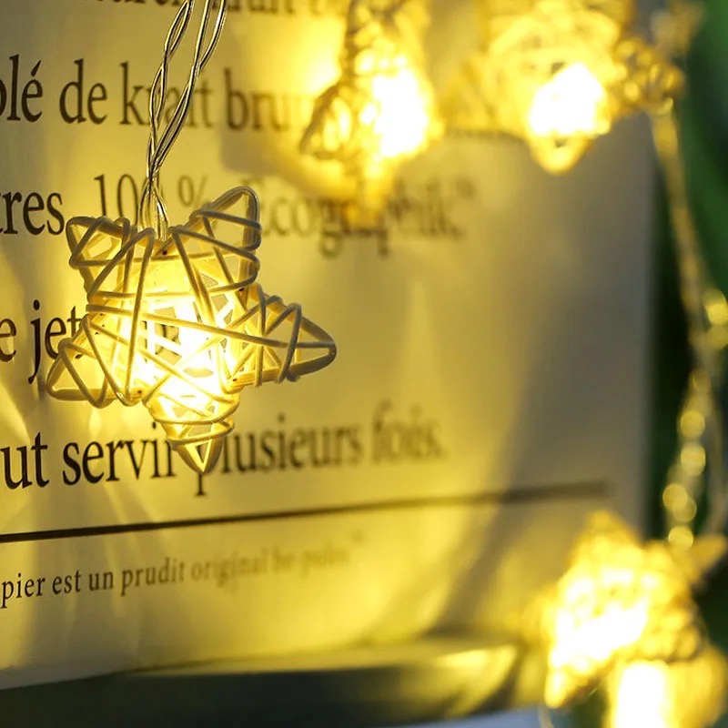 Star Shape Rattan Light - Image 4