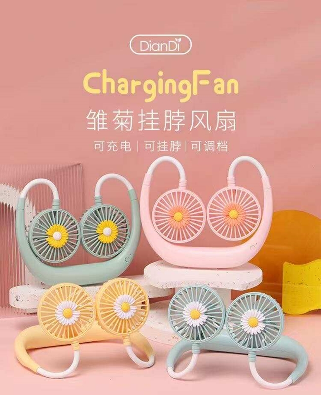 Neck Fan Floral Design