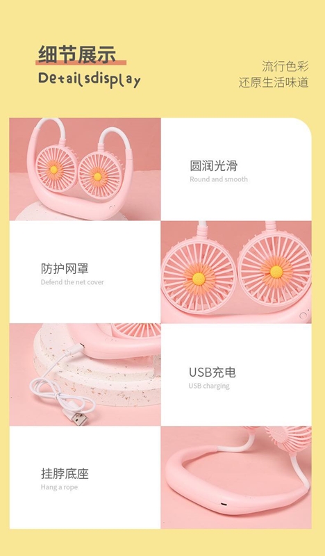 Neck Fan Floral Design - Image 3