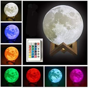 16 Color 3D Moon Lamp