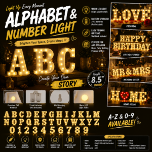 Alphabet LED Light