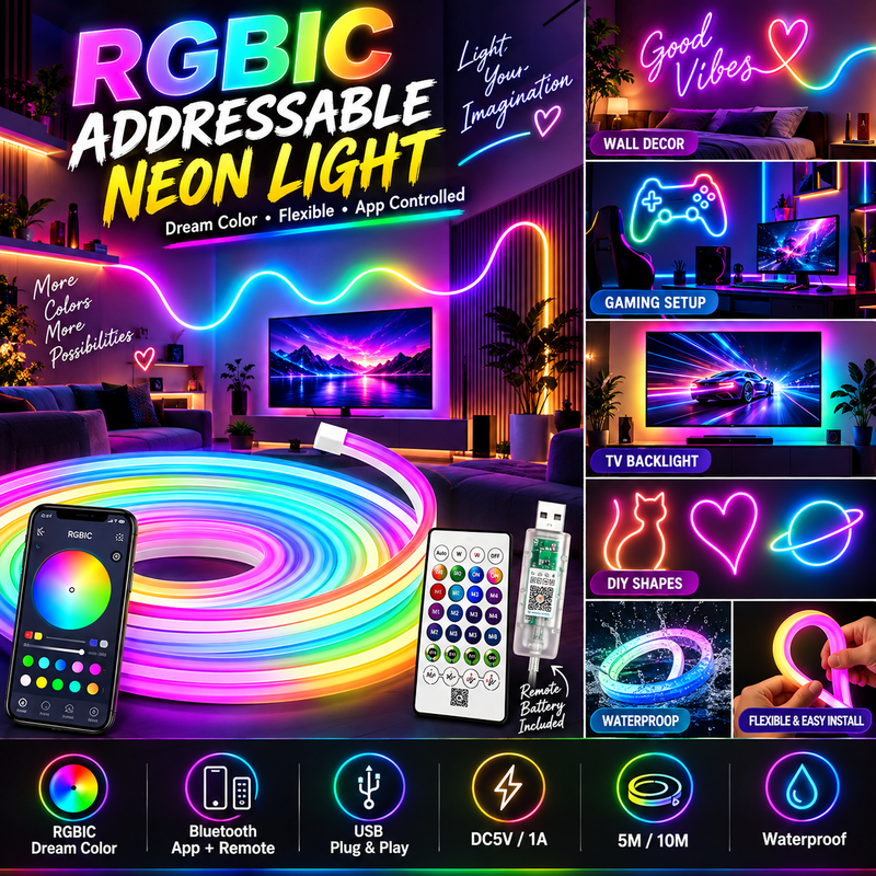 RGBIC Addressable Neon Light