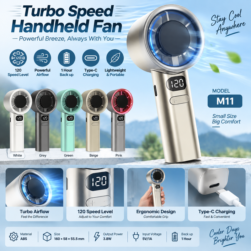 Turbo Speed Hand Fan