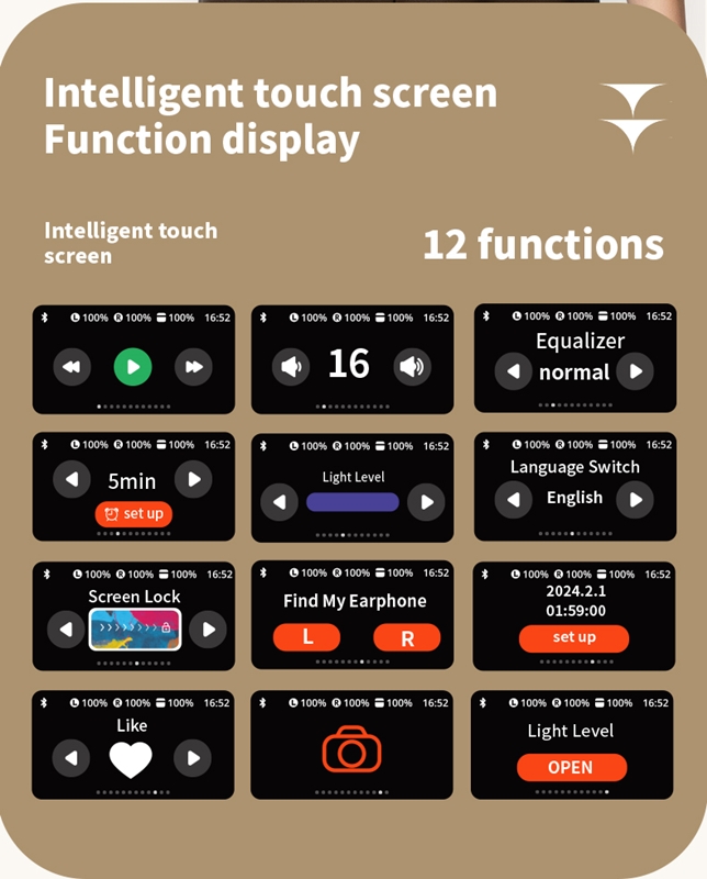 YX29 Touch Display Earbuds - Image 5