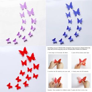 3D BUTTERFLY WALL STICKER