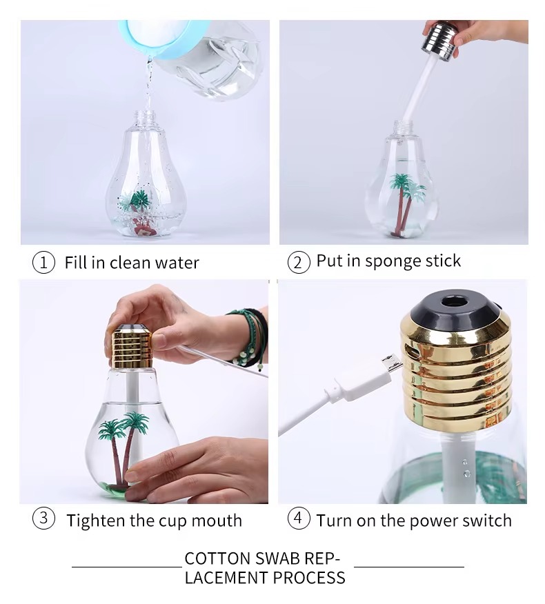 Bulb Shape RGB Humidifier - Image 7