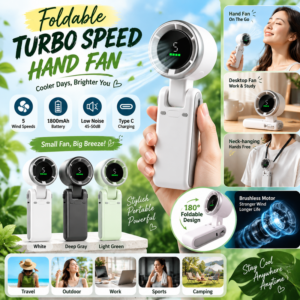 Foldable Turbo Speed Hand Fan