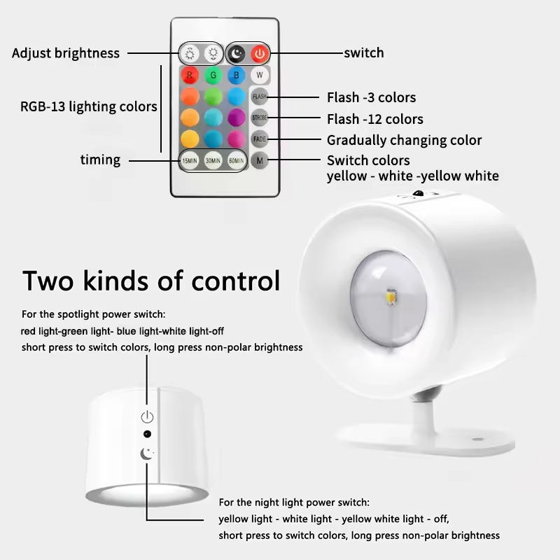 RGB Rechargeable Spotlight - Image 3