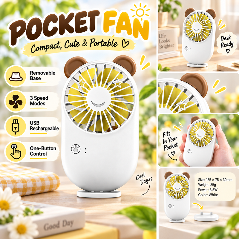 Pocket Fan Portable