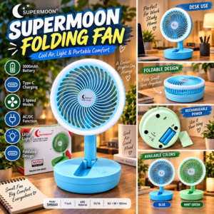 Supermoon Folding Fan