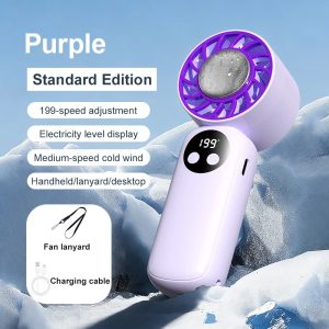 Ice cooling turbo fan (Medium) - Purple