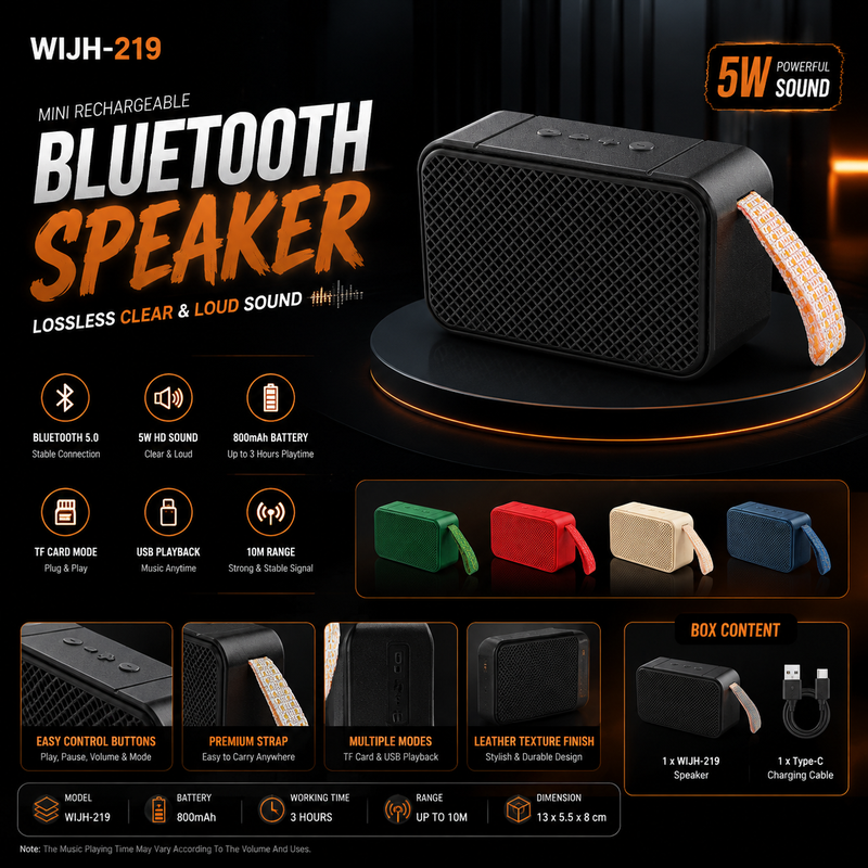 WIJH 219 Mini Bluetooth Speaker